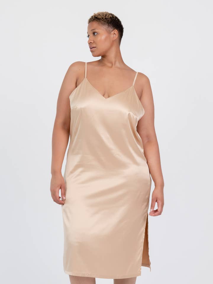 Satin Silk Dress Nightgown Slip Dresses Nighty Nightwear for wholesale by IDENTITY LINGERIE