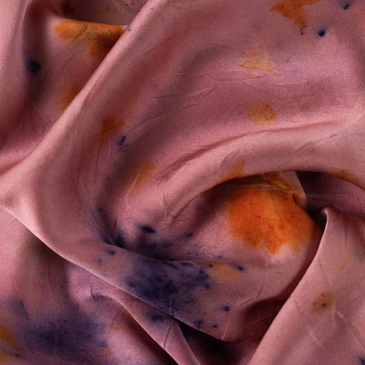 DYE KWEEN - Wholesale Bedding Pillowcase/Sham - Floral Botanically Dyed Silk Pillowcase4