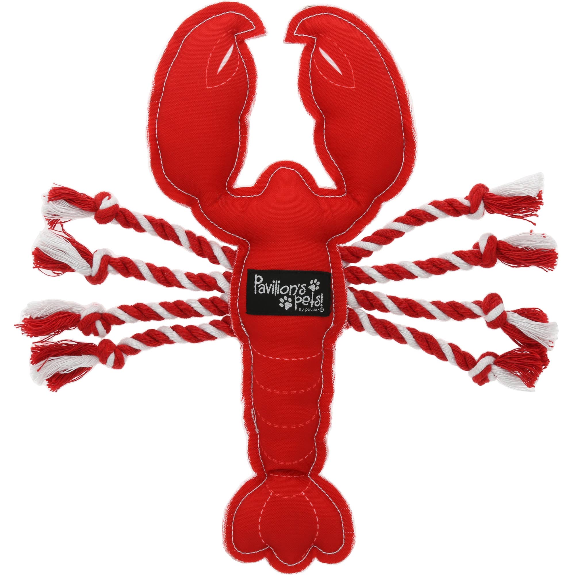 Pavilion - Venta al por mayor Juguete de soga - Perros - Juguete para perro de lienzo con cuerda de 30 cm estilo langosta "Claw-some"5