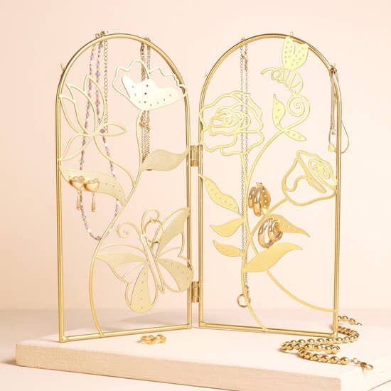Lisa Angel – wholesale Jewellery stand & display – Floral Folding Jewellery Stand