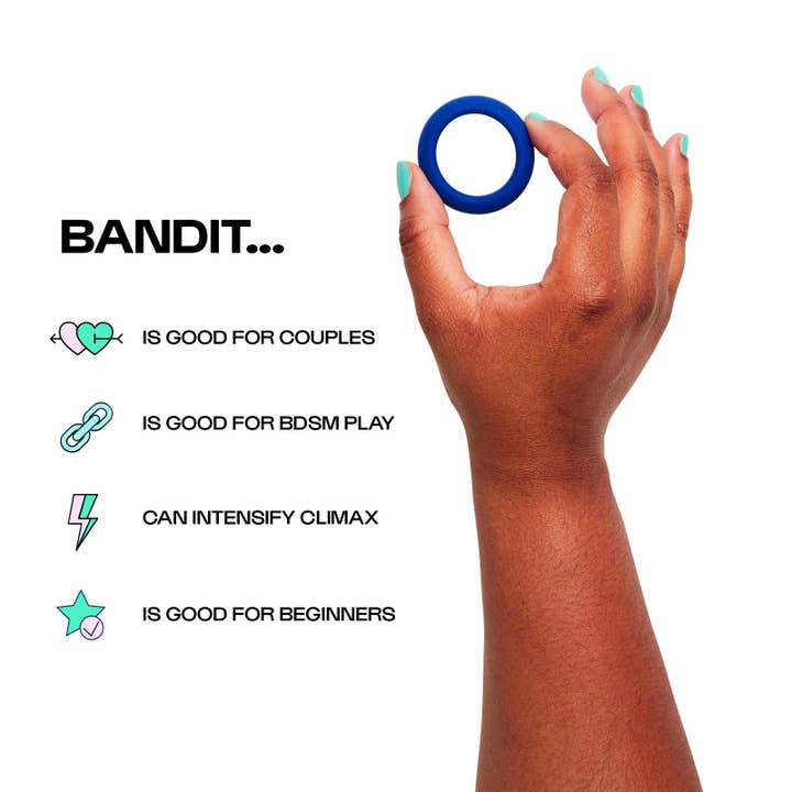 Unbound - Wholesale Sex Toy - Bandit Stretchy Silicone Sex Toy Cock Ring