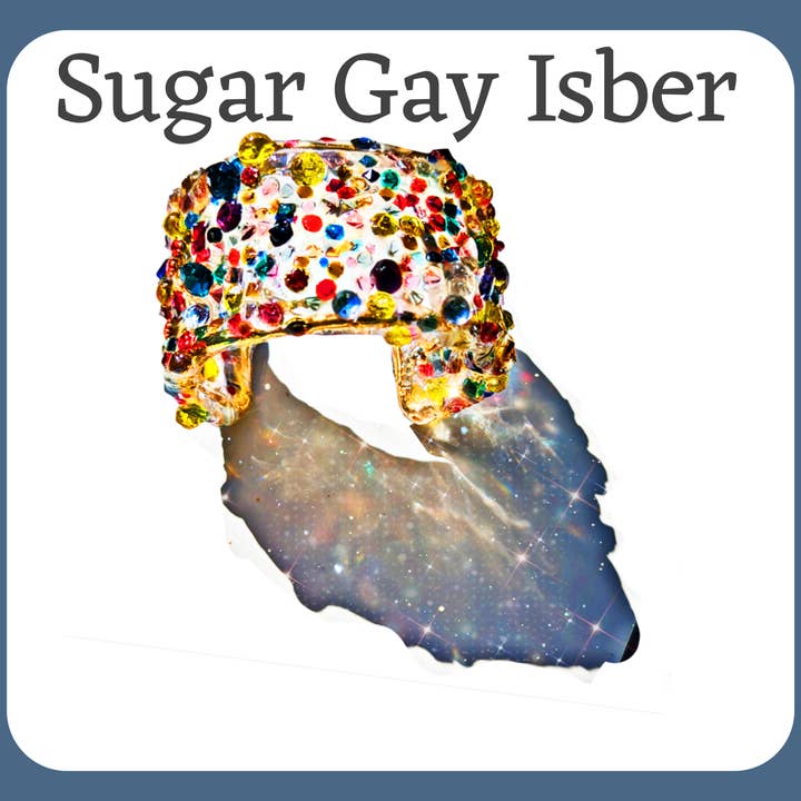 Gay Isber Designs - Wholesale Cuff Bracelet - Confetti Multi Color Cuff Bracelet Vintage Swarovski Faceted Stones Handmade Sustainable USA Sugar Gay Isber1