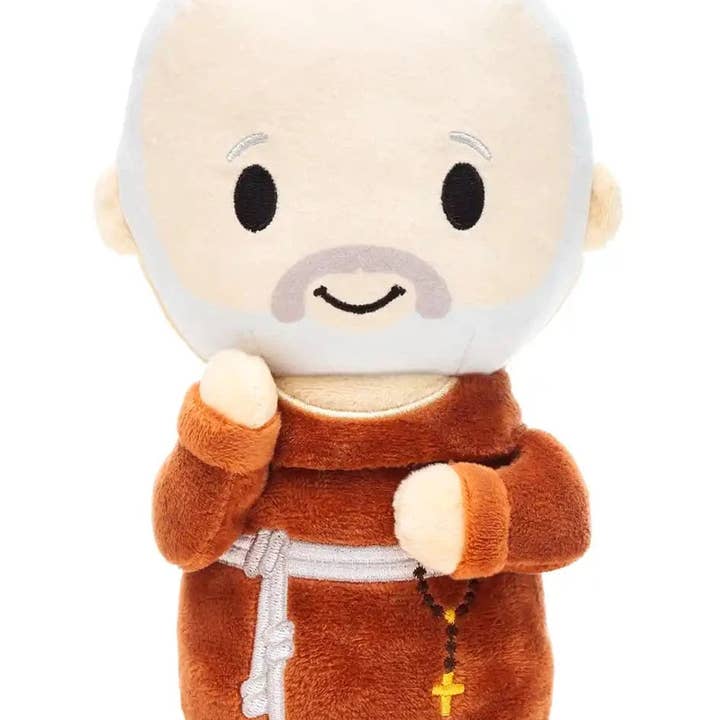 Little Drops of Water® - Wholesale Stuffed/Plush Toy - Kids & Baby - Saint Padre Pio Catholic Plush Doll | Healing Prayer Gift