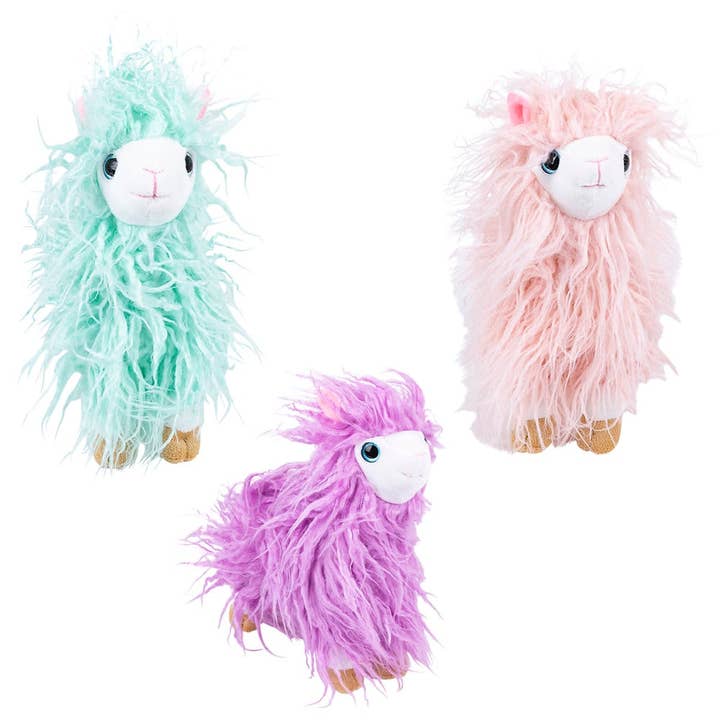 La Luna Bella - Toys - Wholesale Stuffed/Plush Toy - Kids & Baby - 9.5" FURRY LLAMA LLB Plush Toys
