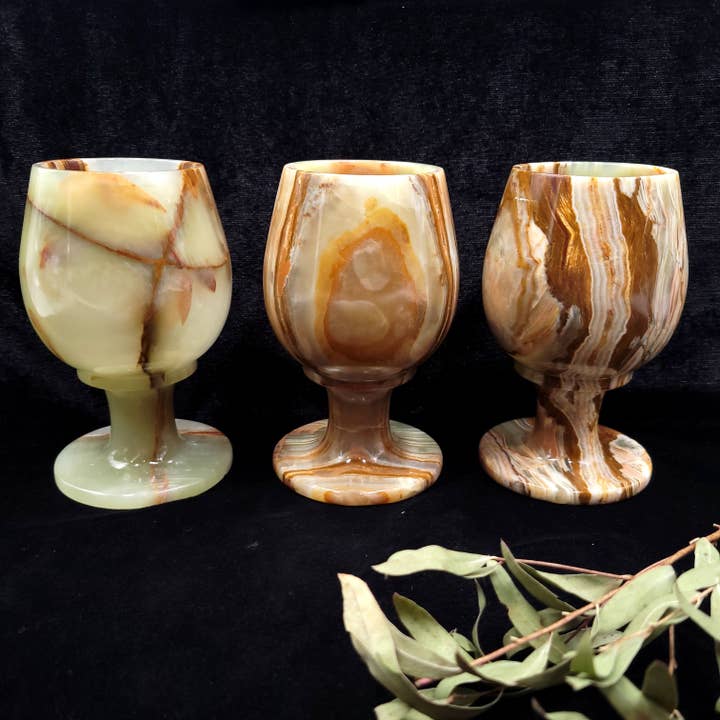 Gobelet en onyx 5" pour la vente par Funky Stuff