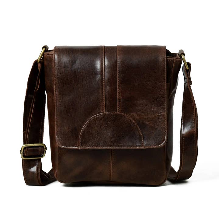 Cocoa Classic Messenger Bag for wholesale by Classy Leather Bags