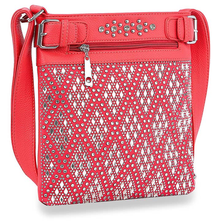 Handbag Express - Vente Sac à bandoulière – femme - Écharpe à bandoulière Diamond Bling7