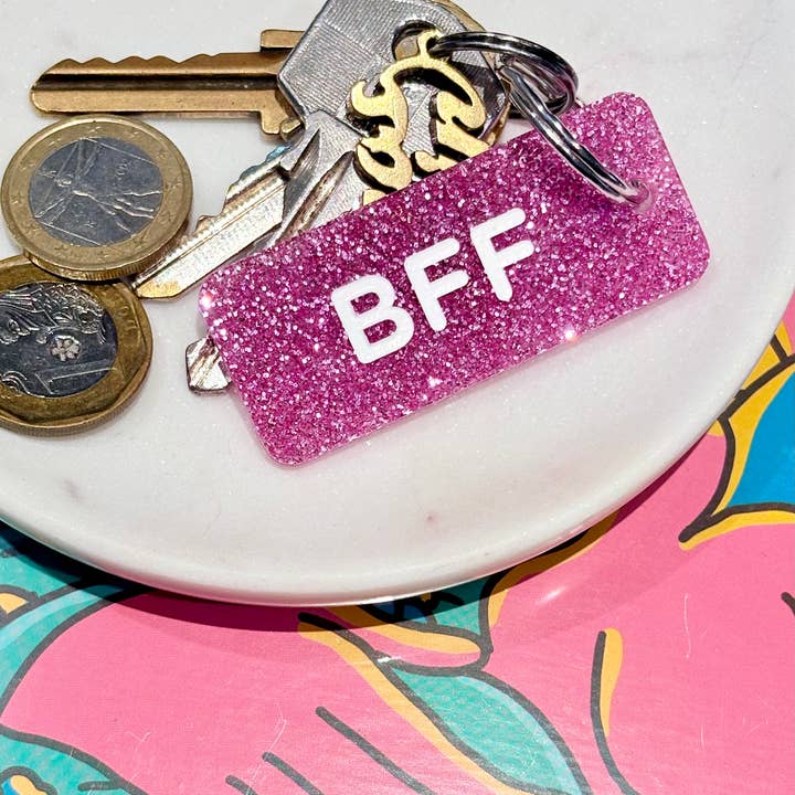 BFF Glitter Keychain More Love (Copy) for wholesale by Plus de Love