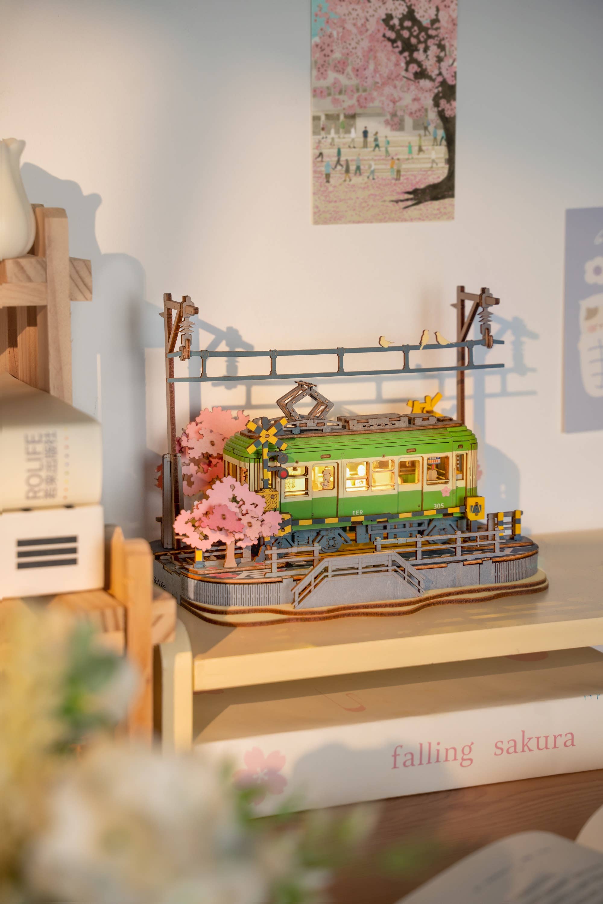 Robotime - Wholesale Puzzle - Adult - TGS02 Sakura Journey Robotime Rolife 3D Wooden Puzzle kits10