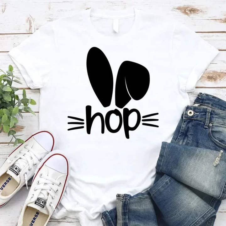 Hip & Hop Påske-T-shirt til par for engroshandel hos Adorb Custom Tees