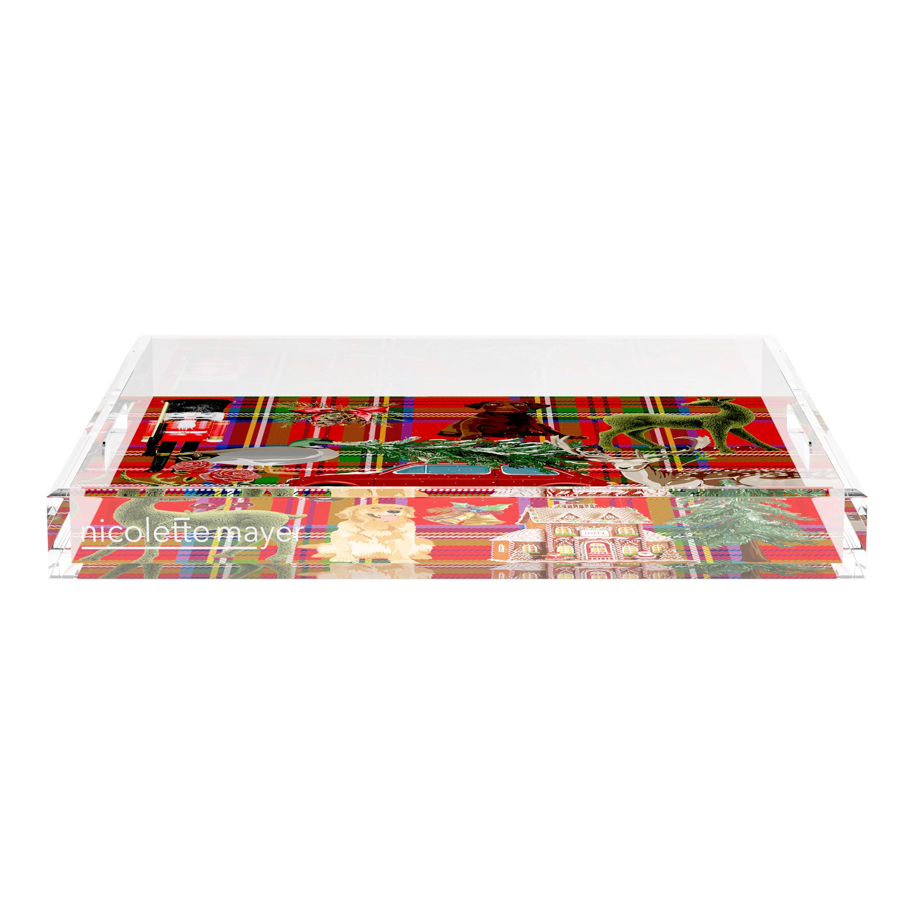 Nicolette Mayer Collection - Wholesale Decorative Tray - Ultimate Christmas Acrylic Square Decorative Tray44