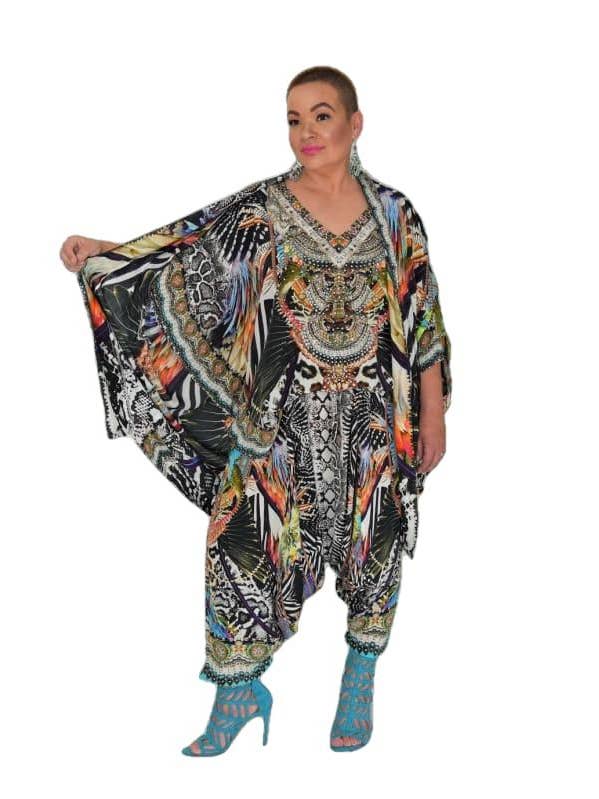Zijden harembroek Amur voor wholesale door Kaftans that Bling
