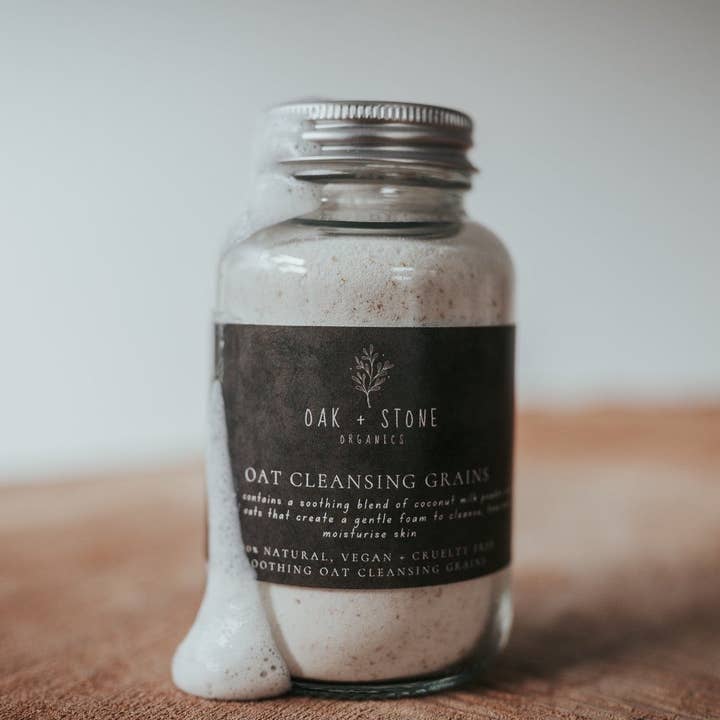 Organic Oat Cleansing Grains (Willow) for wholesale by Oak and Stone Organics