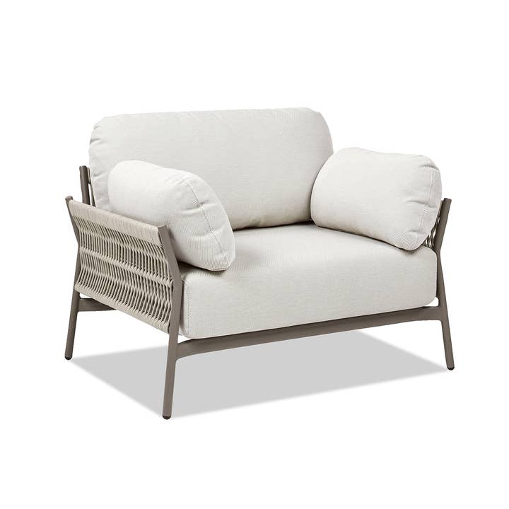 Jennifer Taylor Home - Wholesale Outdoor Chair - Jasper 39.5" Upholstered Patio Deep Seating Armchair