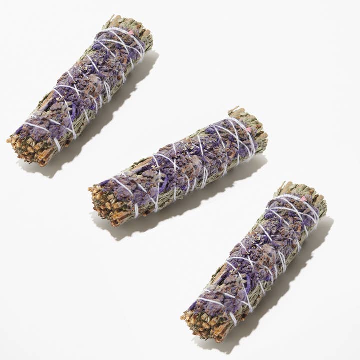 White Sage & Lavender Smudge Sticks | Smudging Bundles for wholesale by Liv Rocks