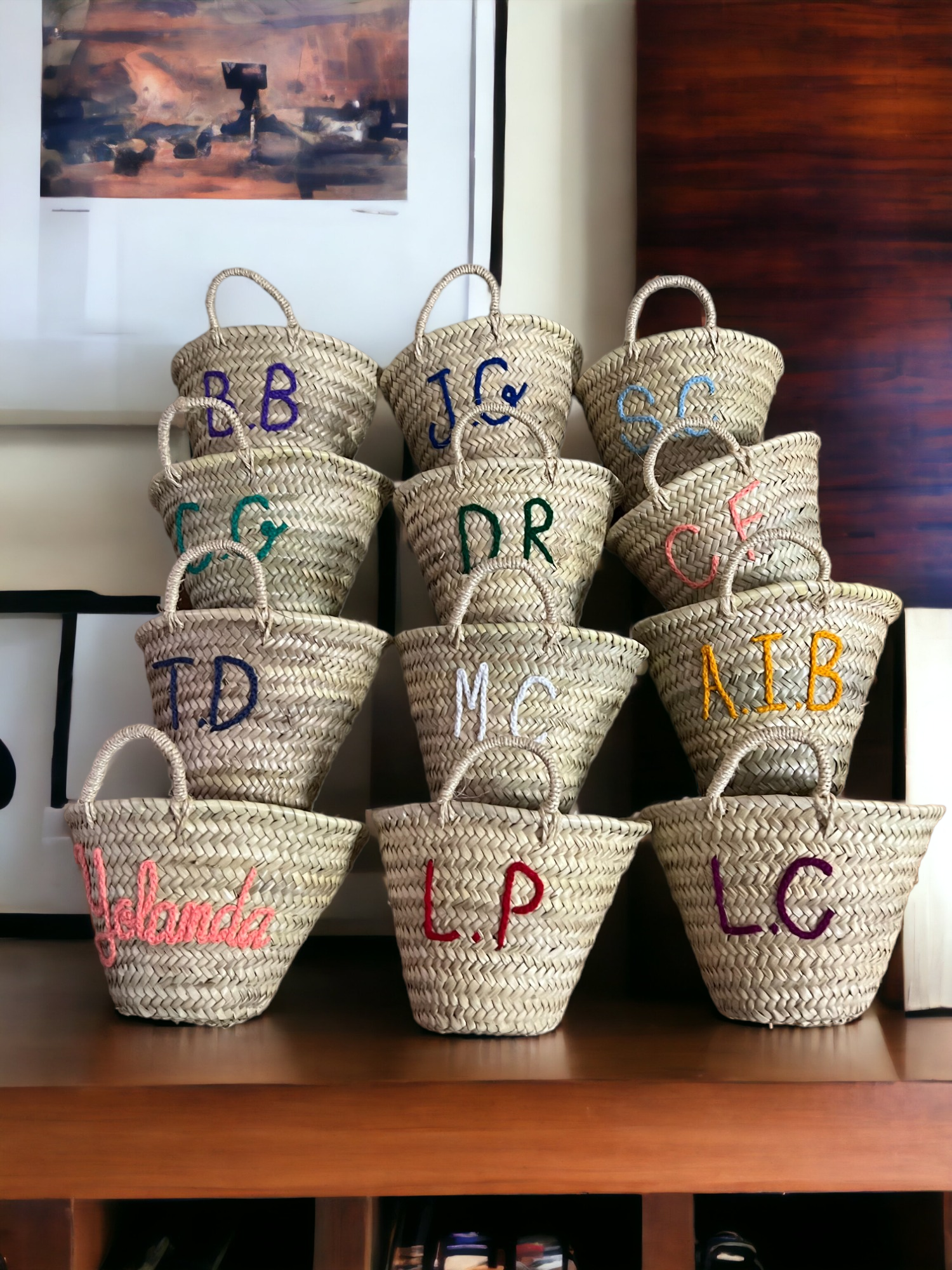 Melecraft - Wholesale Grocery/Shopping Bag - French basket, Straw tote bag, Grocery bag, woven bag6