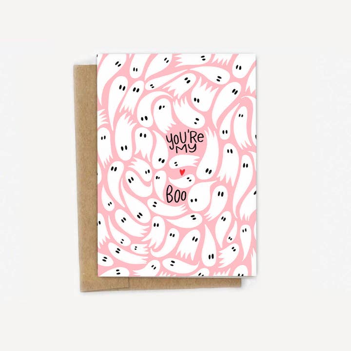 You're My Boo Halloween-Karte mit niedlichen Geistern für den Großhandel von A Fink & Ink