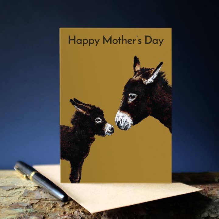 Some Ink Nice - Wholesale Mother's Day Card - Donkey Mother's Day Card * Donkey Card * Animal Cards