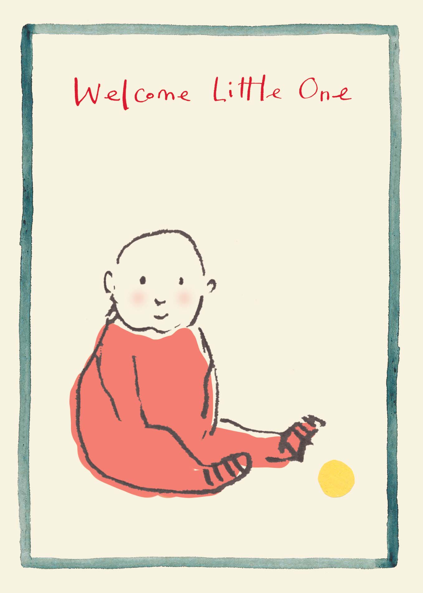 Poet and Painter – wholesale Baby card – 'Welcome Little One' Esther Kent Greetings Card , FP33720