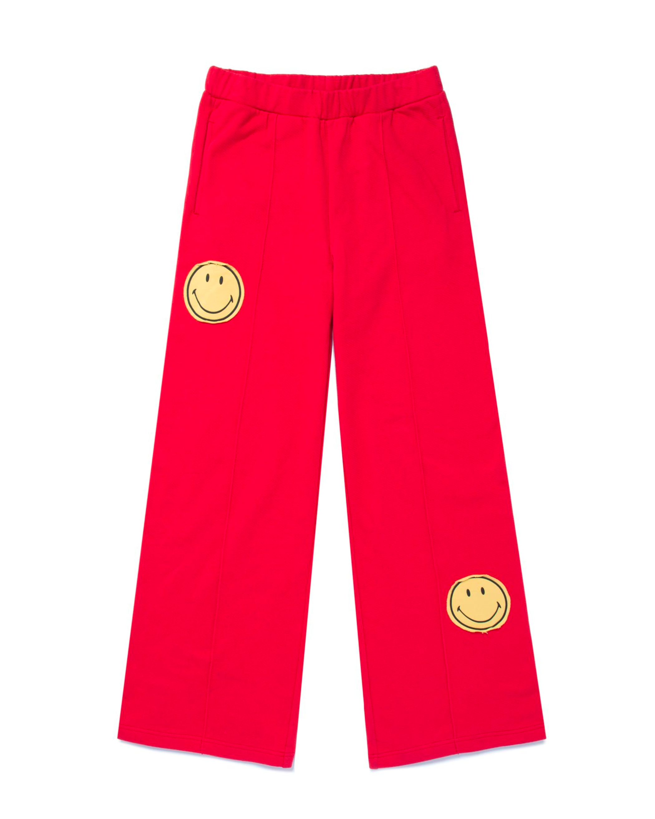 SAMII RYAN - Vente Pantalon – femme - Pantalon à jambe droite Smiley®, rouge1