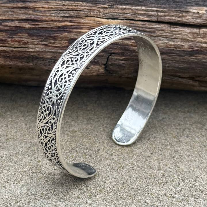 Lungta Imports - Wholesale Cuff Bracelet - Tibetan Filigree Work Bracelet Vintage Hippie Gypsy Ethnic1