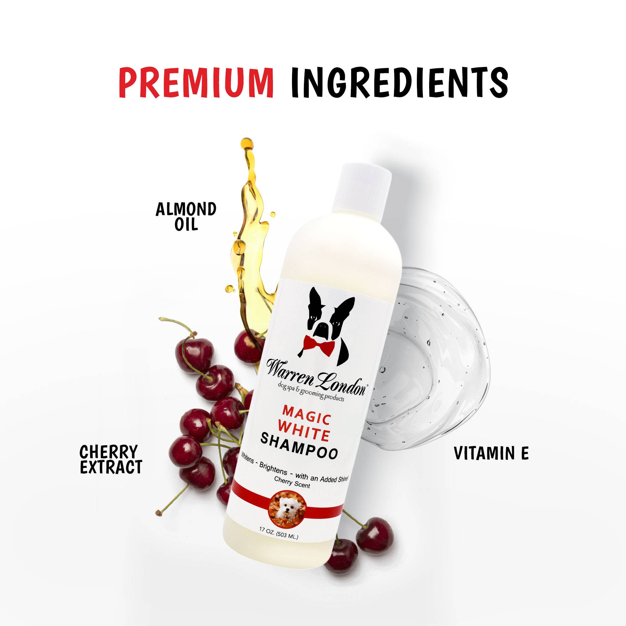 Warren London Dog Products – Großhandel Haustiershampoo – Hund – Magic White Shampoo – 2 Größen3