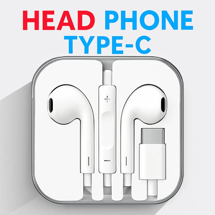 Casque pour téléphone TYPE-C avec boîtier transparent pour la vente par 7 Star