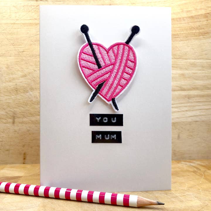 Love You Mum opstrijkbare patchkaart voor wholesale door Samantha Morris