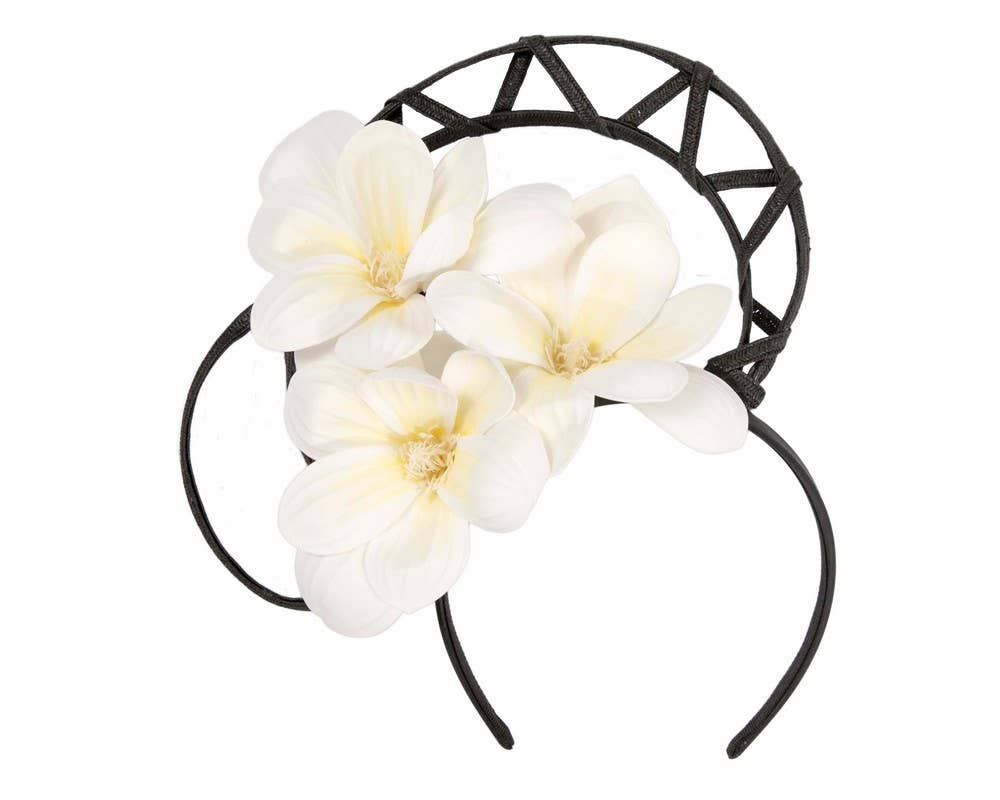 Max Alexander by Cupids Millinery Melbourne – wholesale Fascinator-hatt - Dam – Unikt blommafascinator pannband11