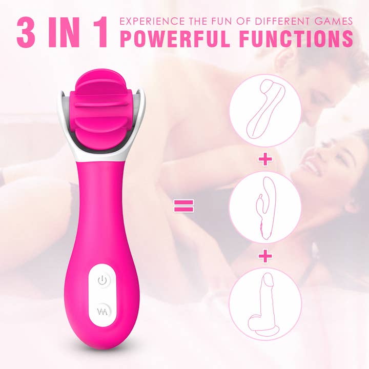 Seductive Boudoir - Vente Sex toys - Vibromasseur à succion de langue pivotant 3 en 1 Hunter, jouets sexuels1