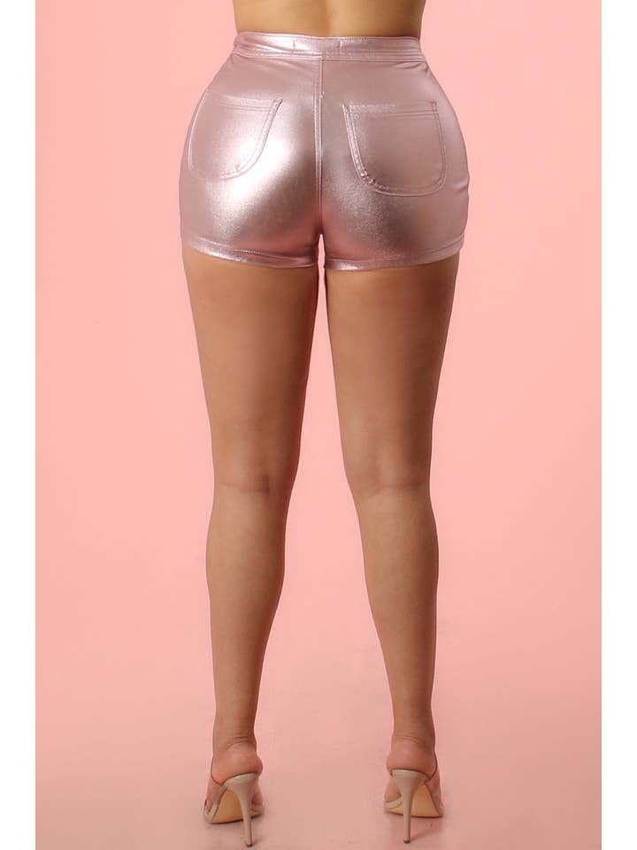 JBLA FASHION - Wholesale Shorts - Women's - 3049-METALLIC FEVER SHORT PANT