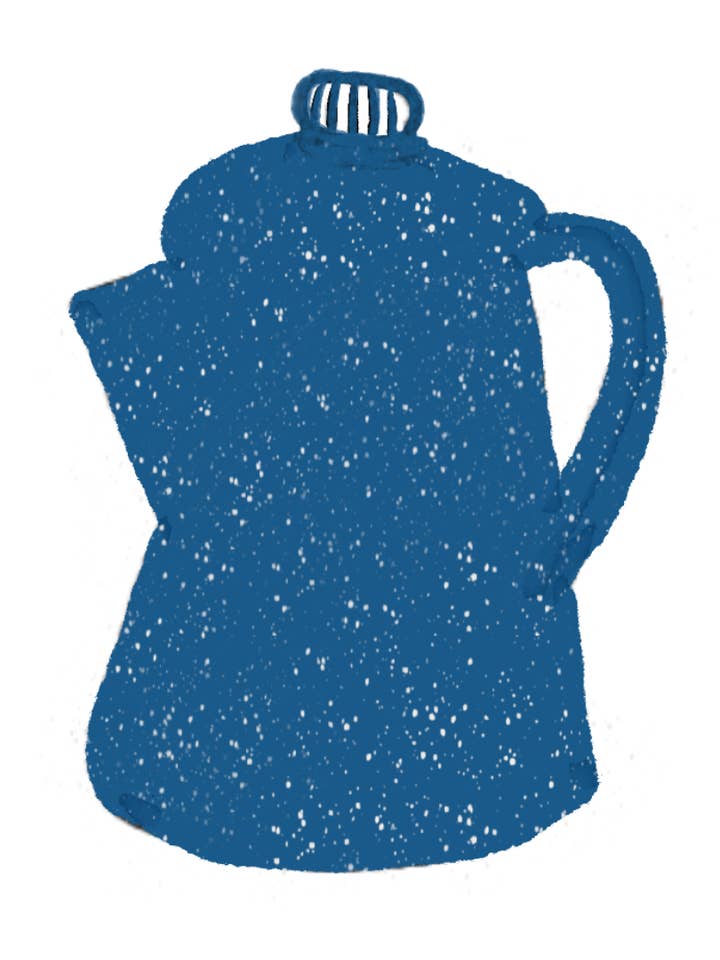 Camping Sticker: Vintage Percolator for wholesale by Cruisin' + Campfires