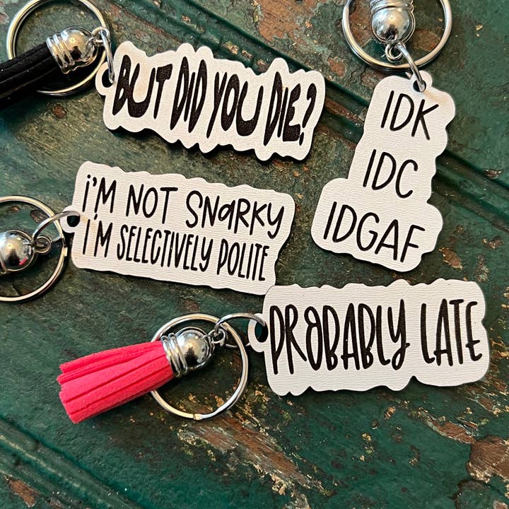 Suchfungoods - Wholesale Keychain - Women's - Snarky keychain with tassel