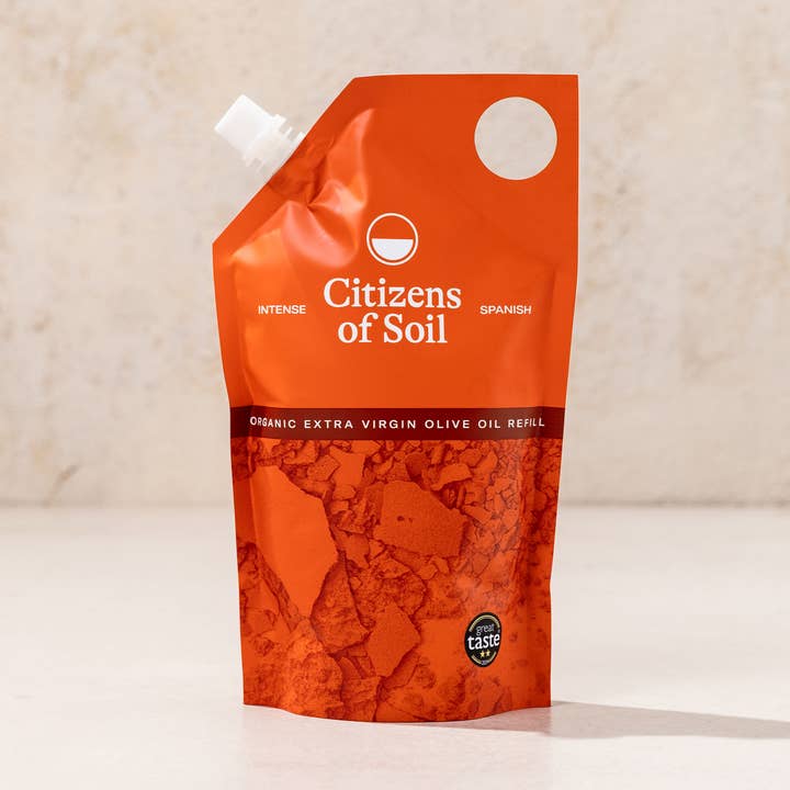 Spanish Extra Virgin Olive Oil Refill Pouch 500ml for wholesale by Citizens of Soil