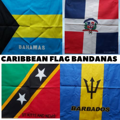 Barbados 22x22 Em Bandeira Bandana/Lenço Bandeira de São Cristóvão por atacado de Worldwide Souvenir Mart