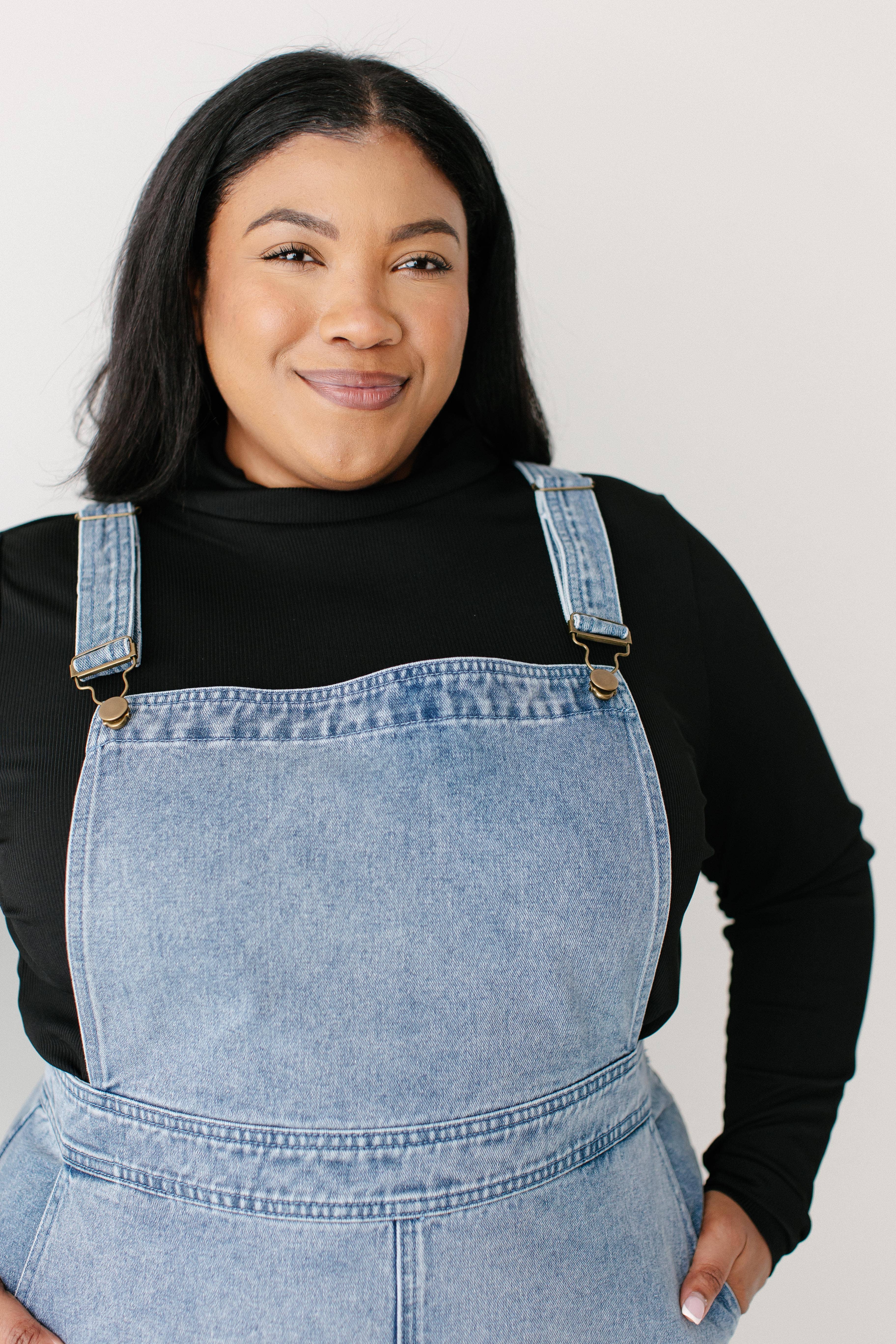 Vintage Wash 'Bailey' Denim Overall Dress for wholesale on Faire10