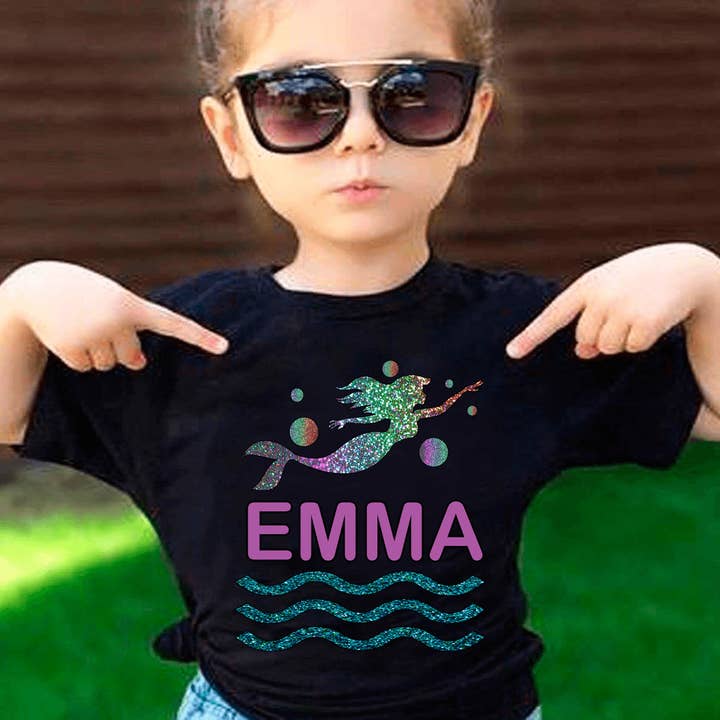 BEAUTIFUL MERMAID - Graphic Kids Tee Shirt for wholesale by LA Shirt Company