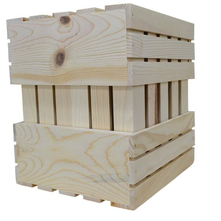 Poole & Sons Inc. - Wholesale Decorative Box - Rustic Wooden Crate 12 x 10 x 5″ (Bulk)