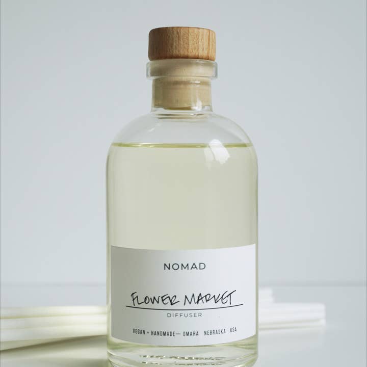 Nomad Wax Co. - Wholesale Reed Diffuser - Flower Market Luxury Reed Diffuser - 8 oz5