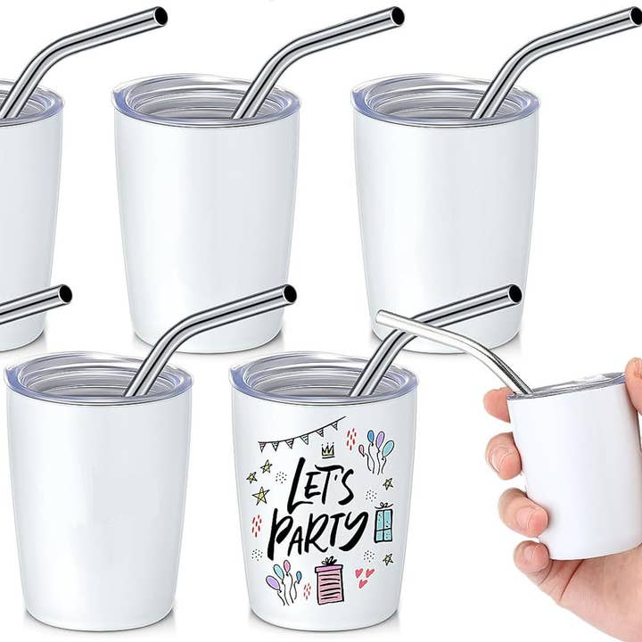 3 oz White Sublimation Shot Glass Customizable for wholesale by Inklusive Printing, Designs & More