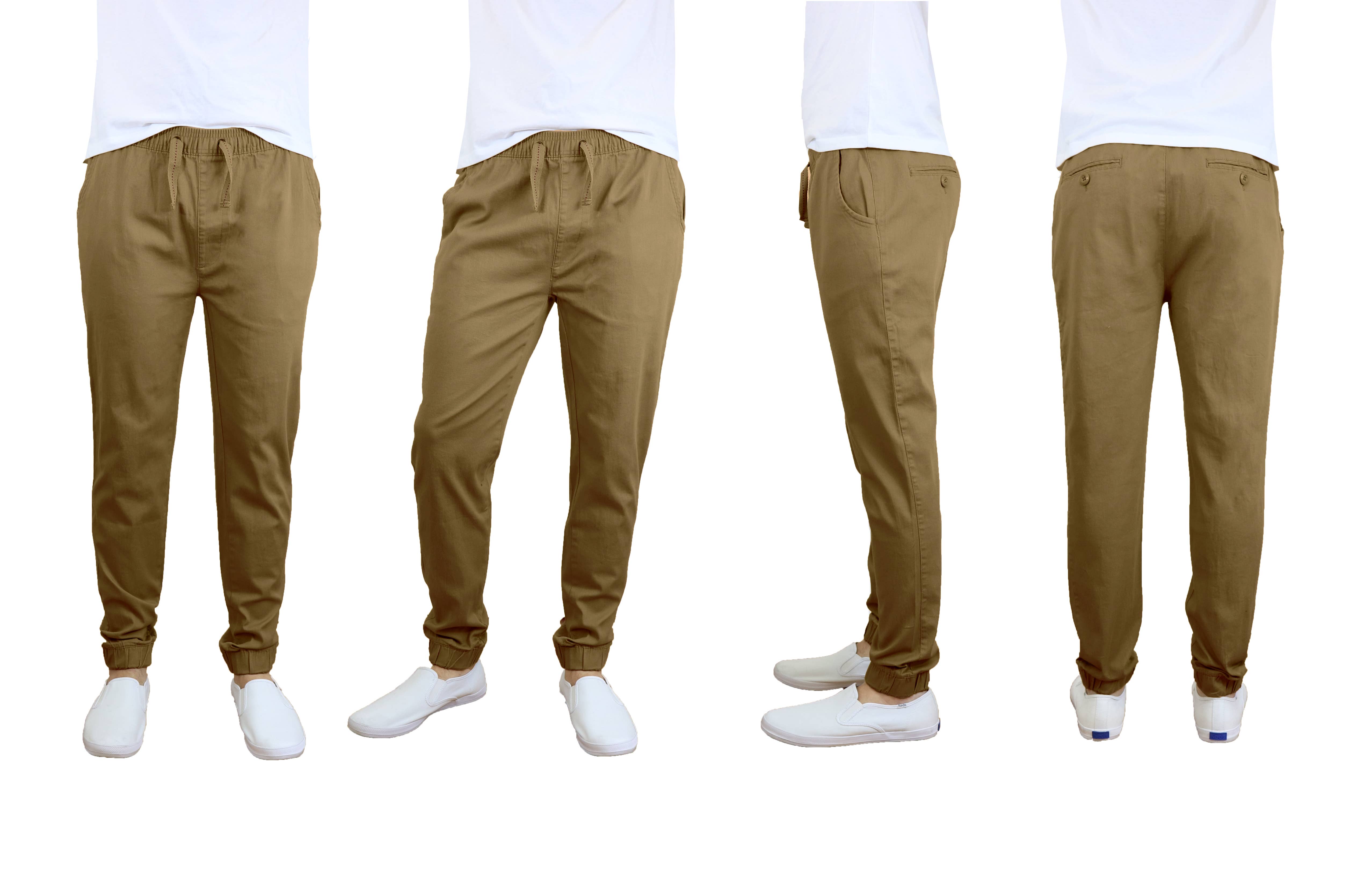 Galaxy By Harvic - Wholesale Athletic Sweatpants/Joggers - Men's - Men's Slim-Fit Cotton Twill Jogger Pants5