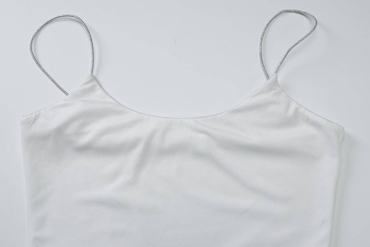 Argent Robe Maxi Fendue Froncée Nouvelle Déesse Sultry 2025 en vente sur Faire13