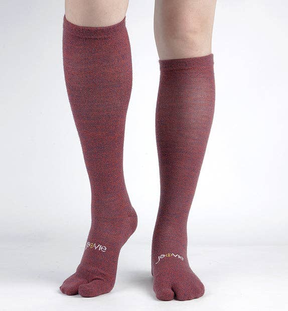 Ja-vie - Vente Chaussettes – femme - Chaussettes de compression à orteil séparé en laine mérinos riche à 76%17