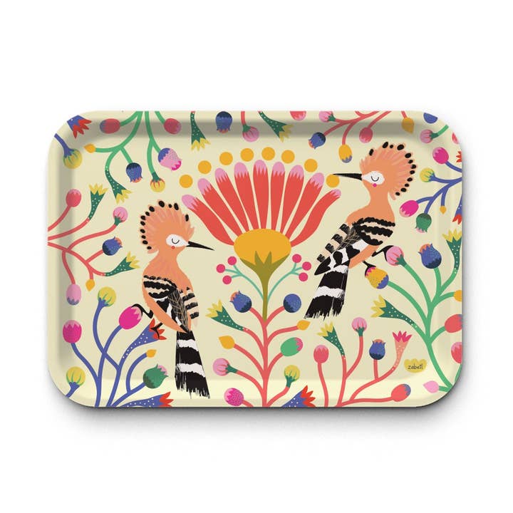 Vassoio rettangolare in kraft You give me wings per la vendita all'ingrosso da parte di Hirondelle & Cie