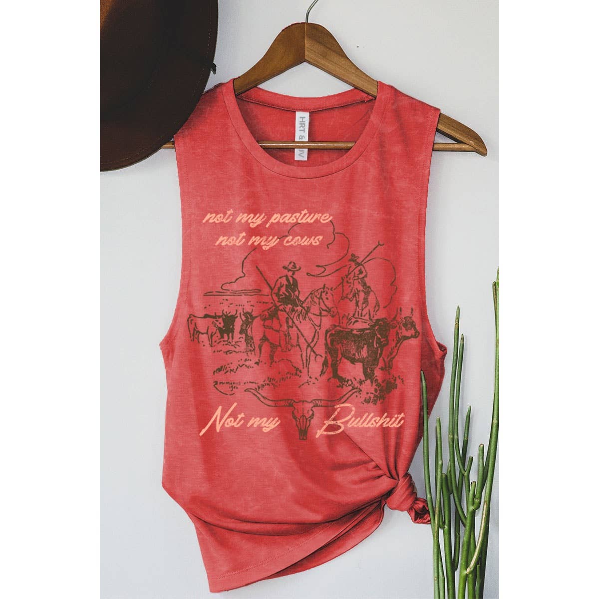 HRTandLUV - Wholesale Tank Top - Women's - NOT MY BULLSHIT MINERAL GRAPHIC TANK TOP3