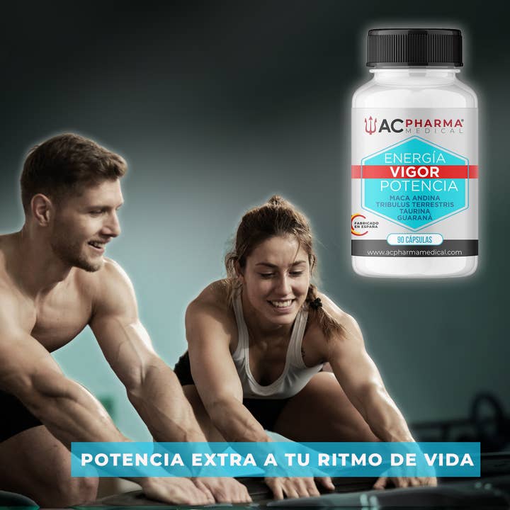 ACPHARMA MEDICAL - Venta al por mayor Suplementos/vitaminas para beber - ENERGÍA Y VIGOR | Aumenta tu fuerza y resistencia 90 Caps3