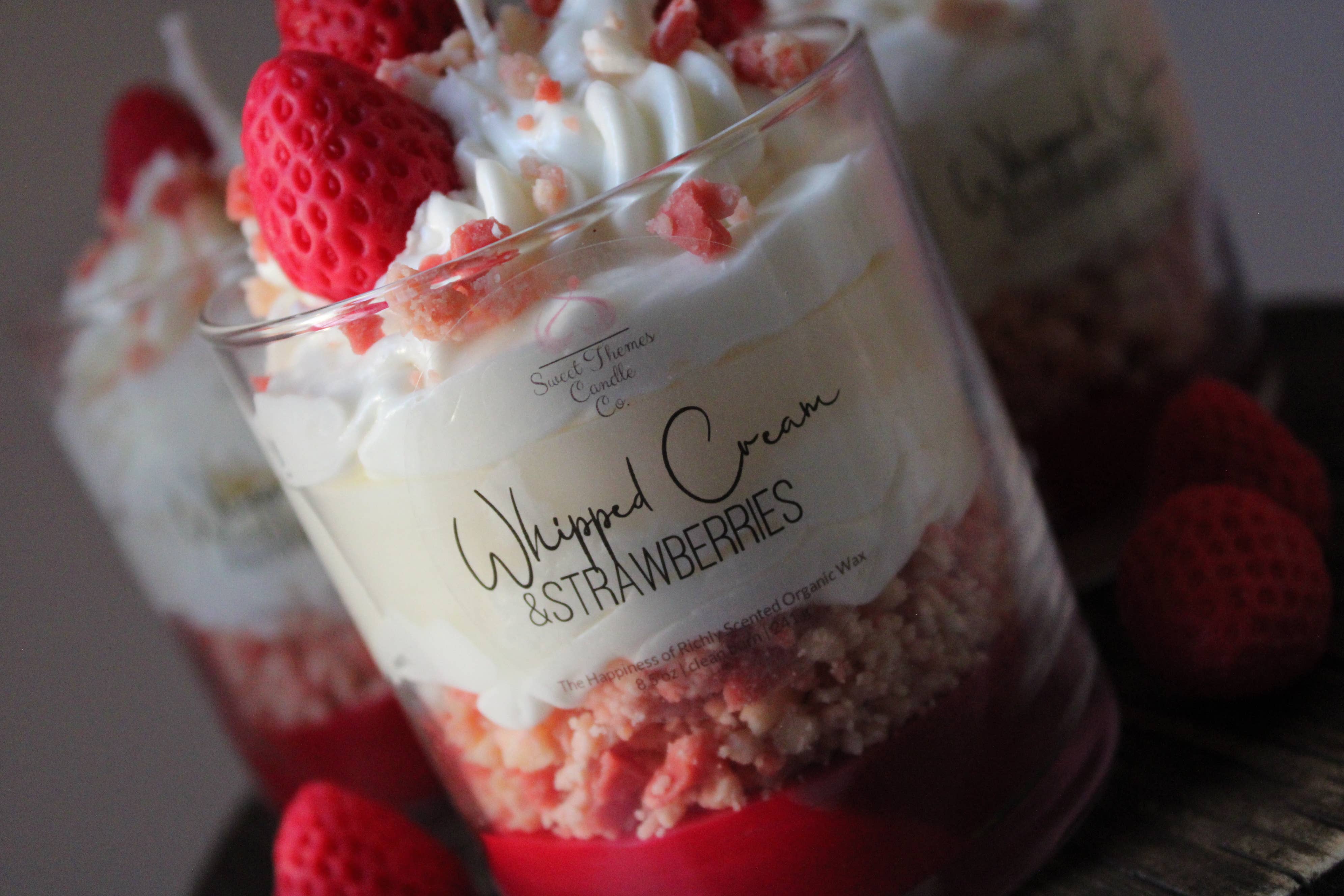 Sweet Themes Candle Co. - Wholesale Novelty Candle - Strawberries and Whipped Cream Parfait4