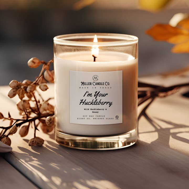Miller Candle Co. - Wholesale Jar/Filled Candle - I’m Your Huckleberry Candle
