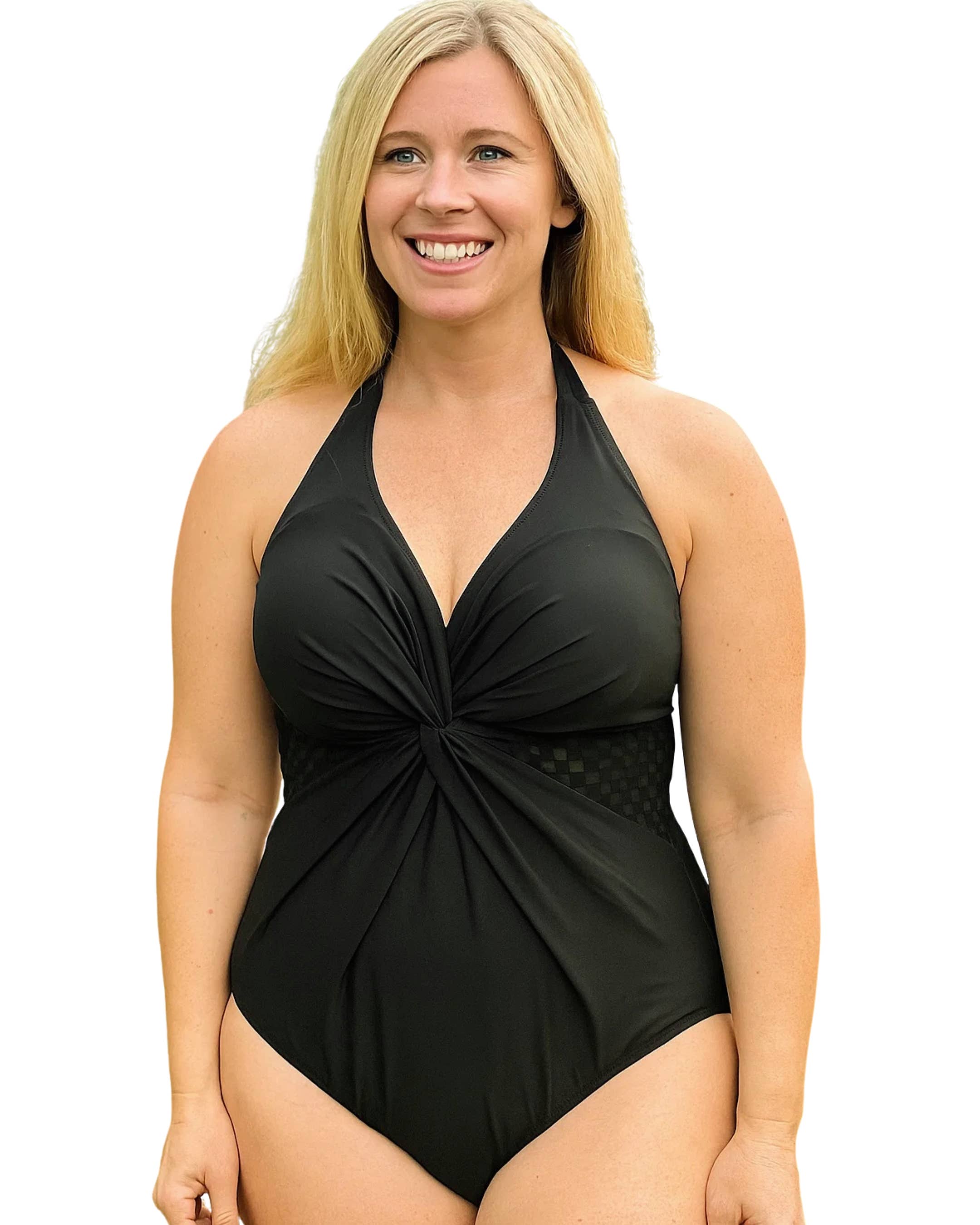 LAZYDAISYSWIMWEAR - Wholesale One Piece Swimsuit - Women's - Illusion Mesh Wrap Shaping Swimwear4