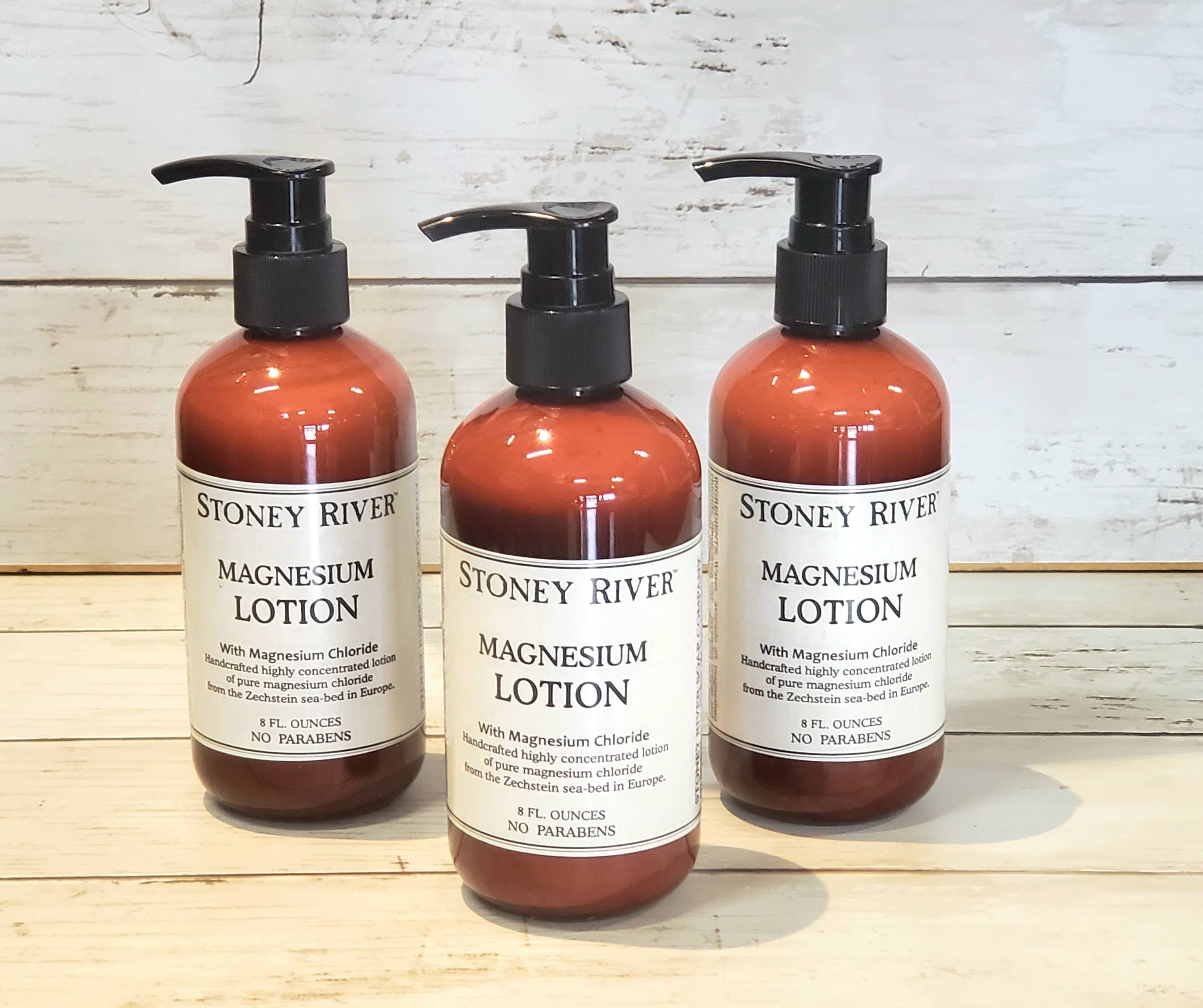Stoney River Soaps - Wholesale Body Cream/Lotion - Magnesium Body Lotion - 8 oz pump bottles  1